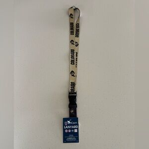 BNWT CU Colorado Buffaloes Lanyard, approx 22 inches